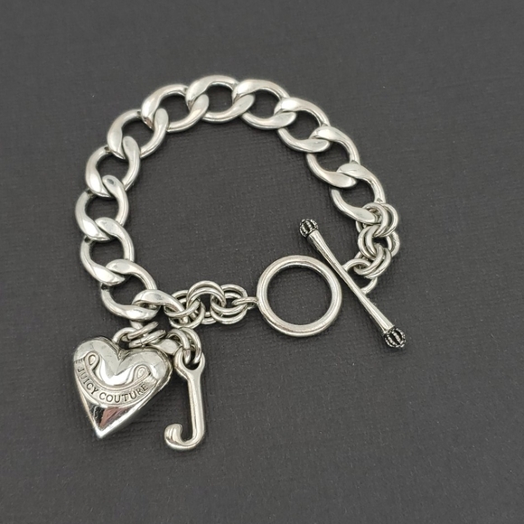 Juicy Couture Jewelry Juicy Couture Silver Heart Bracelet Poshmark